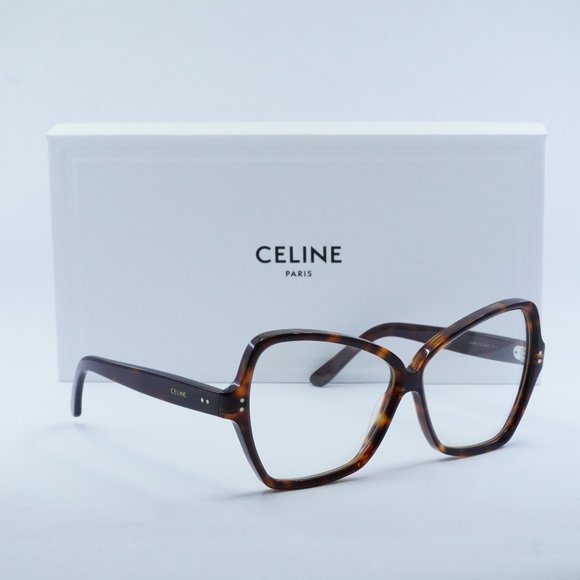 FINAL PRICE NEW CELINE CL40064I 052 HAVANA EYEGLASSES - Picture 7 of 9